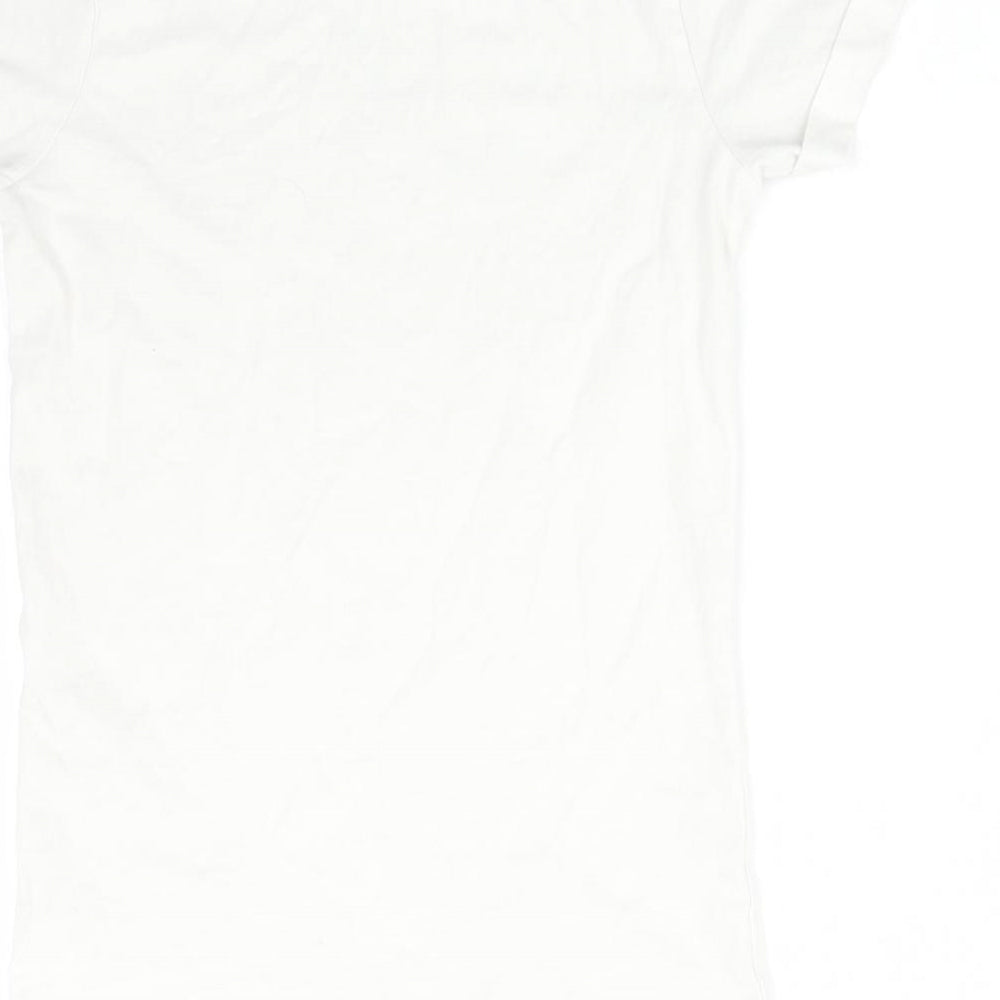 Primark Girls White Basic T-Shirt Size 9-10 Years - FOLLOW YOUR DREAMS