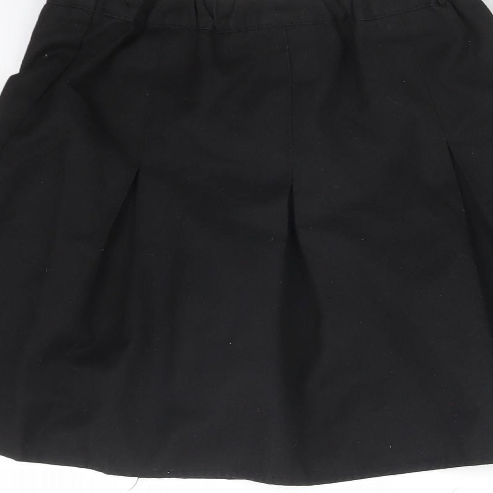 George Girls Black Pleated Skirt Size 5-6 Years