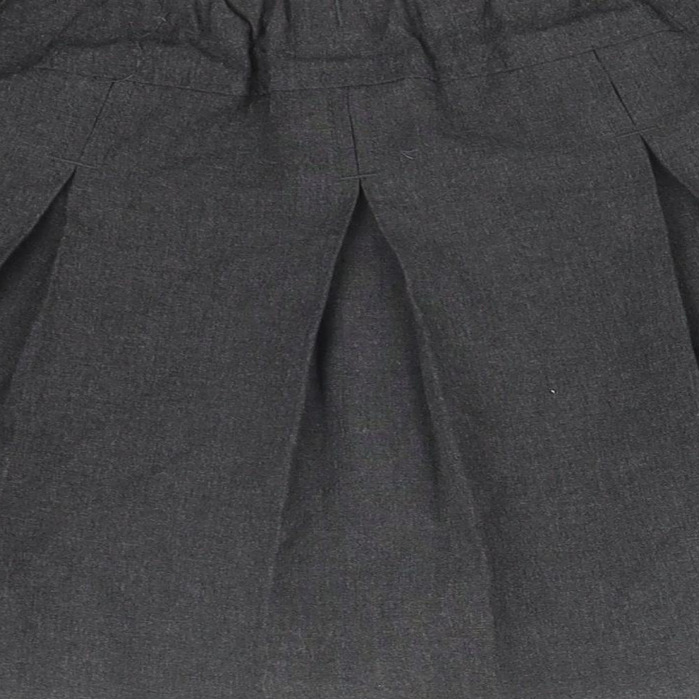 TU Girls Grey Pleated Skirt Size 6 Years