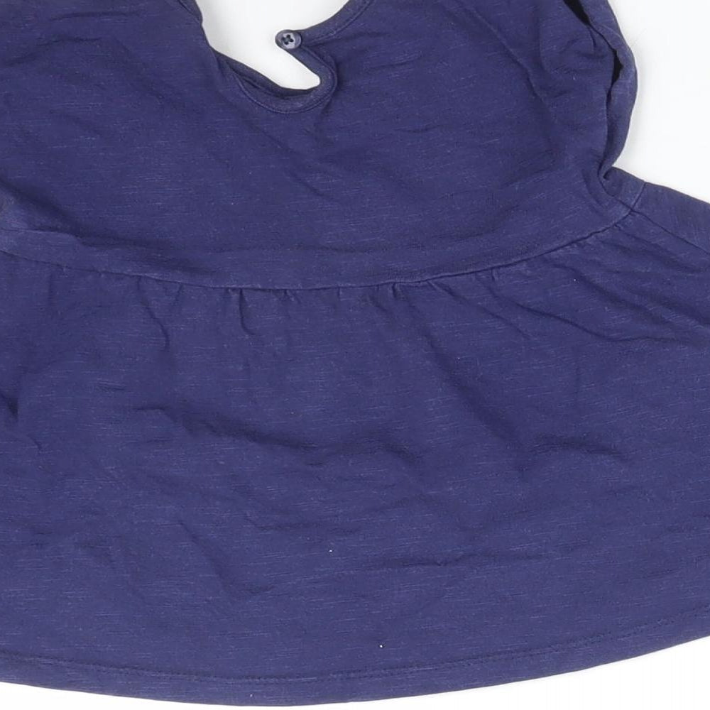 George Girls Blue Skater Dress Size 9-12 Months