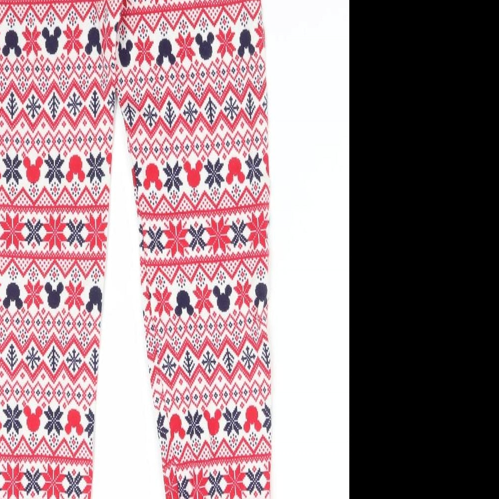George Girls Multicoloured Fair Isle Pyjama Pants Size 9-10 Years - MINNIE MOUSE