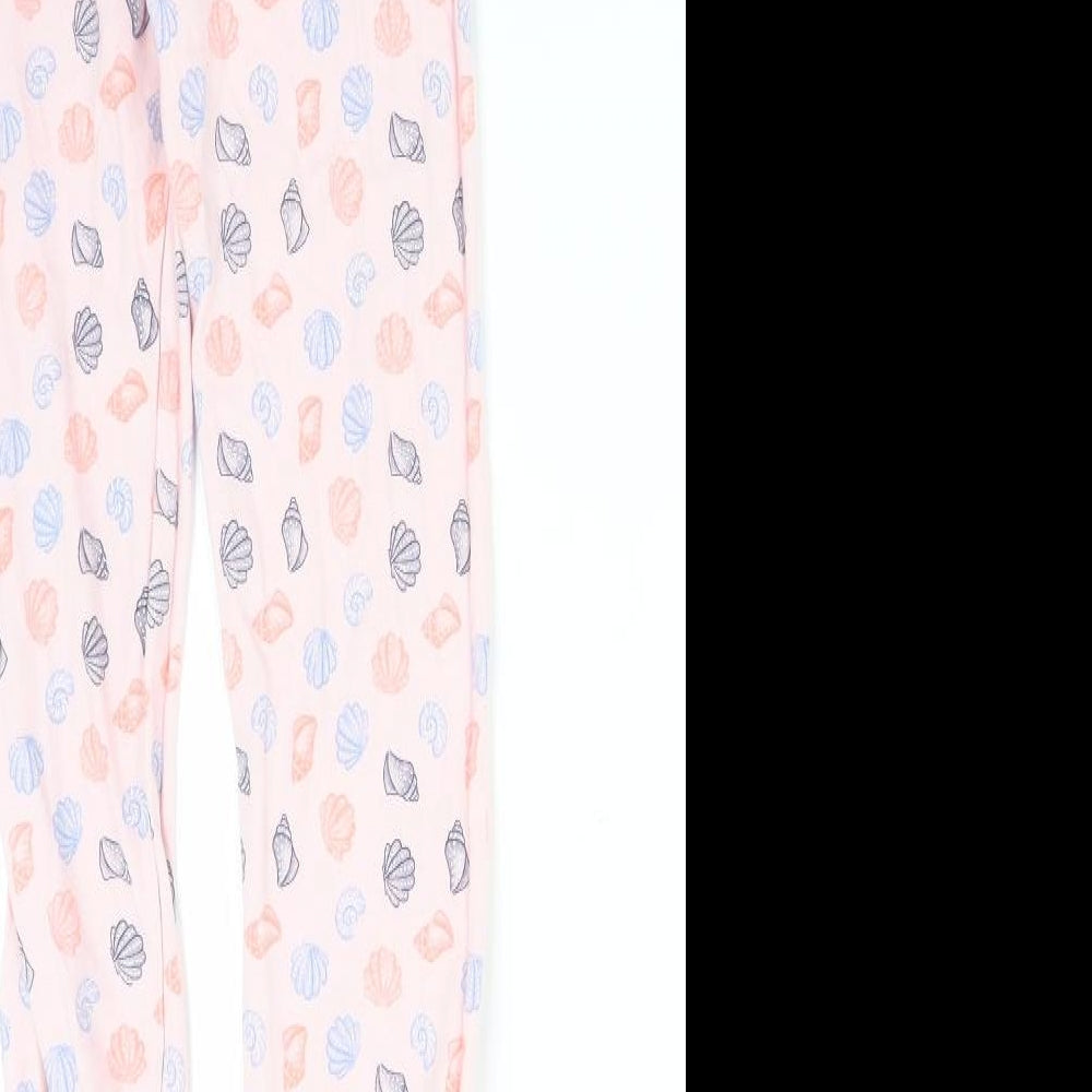 TU Girls Pink Solid Pyjama Pants Size 9-10 Years - SEASHELLS