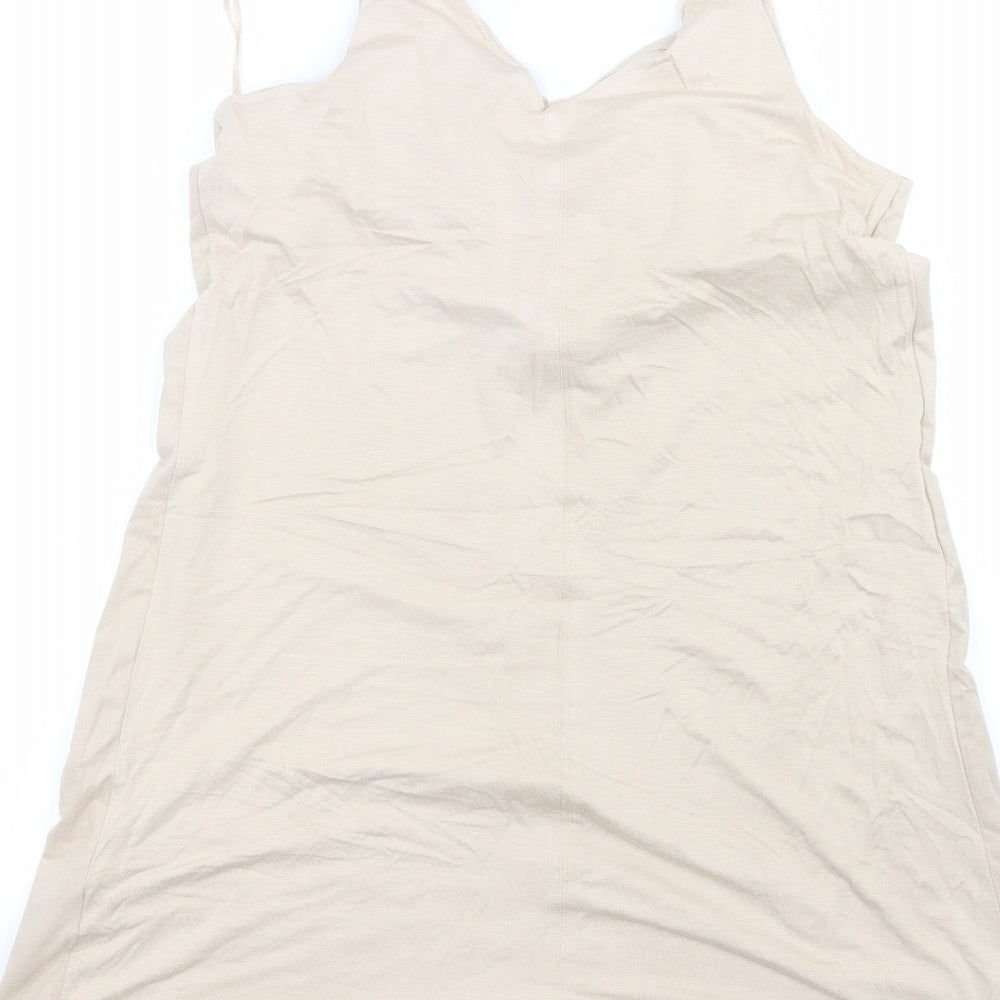 Atmosphere Womens Beige A-Line Size 8
