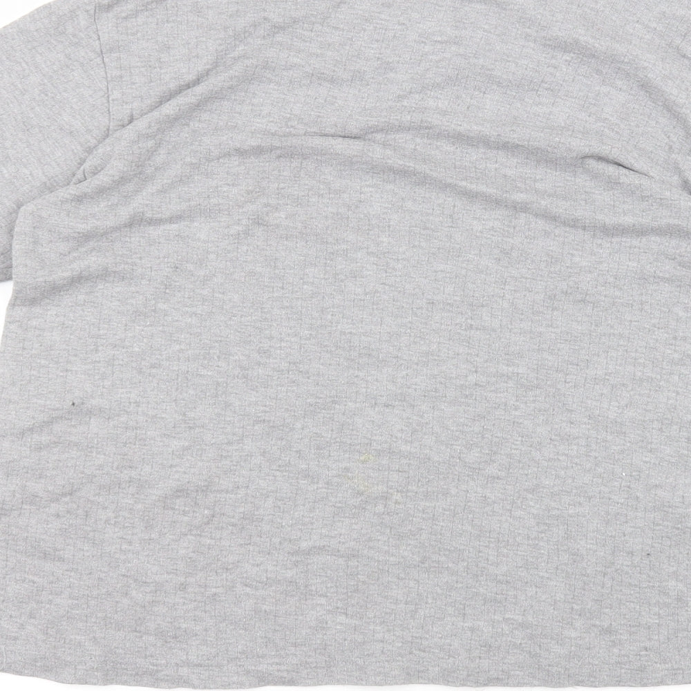 UrbanSpirit Womens Grey Basic T-Shirt Size XL