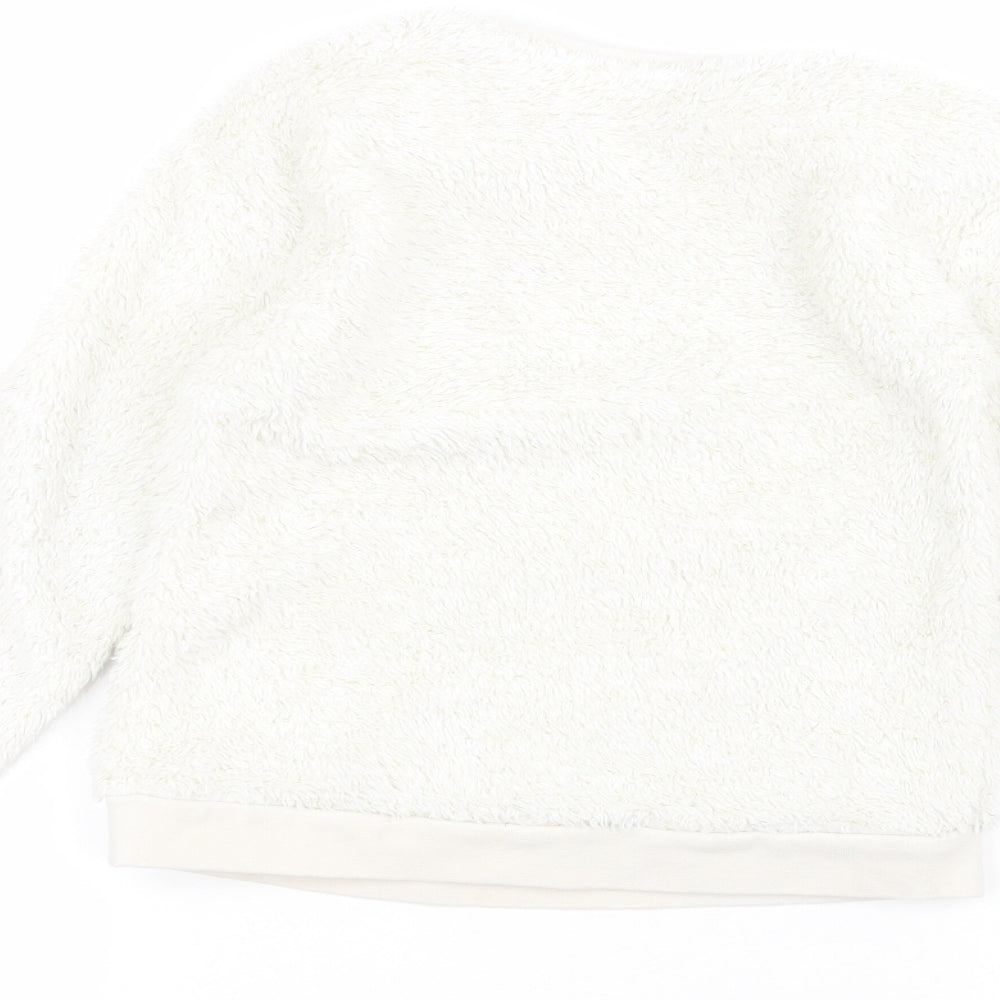 George Girls White Pullover Jumper Size 5-6 Years