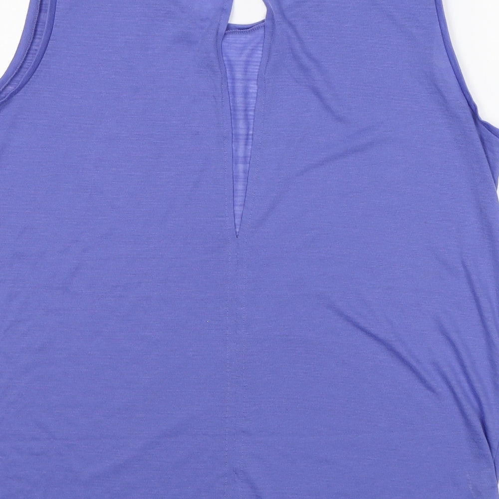 Stile Benetton Womens Purple Basic Tank Size L