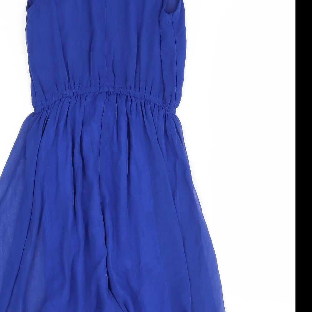 H&M Womens Blue A-Line Size 8