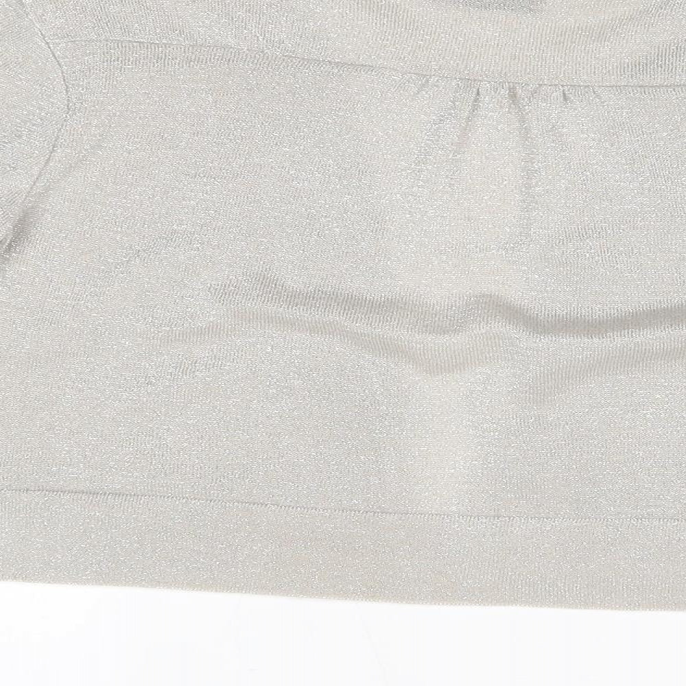 Wallis Womens Silver Cardigan Jumper Size M