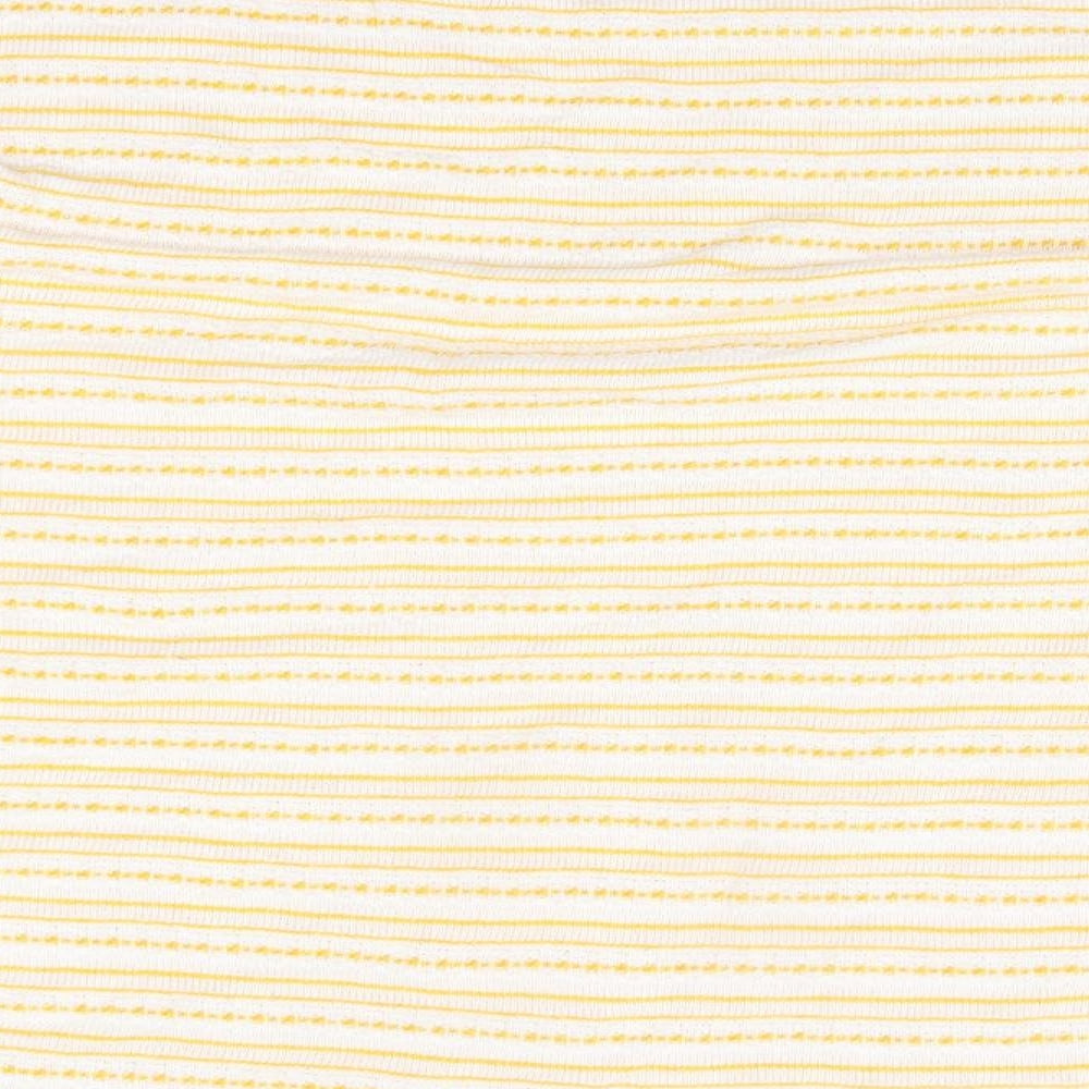 Matalan Womens Yellow Striped Pullover Jumper Size 12