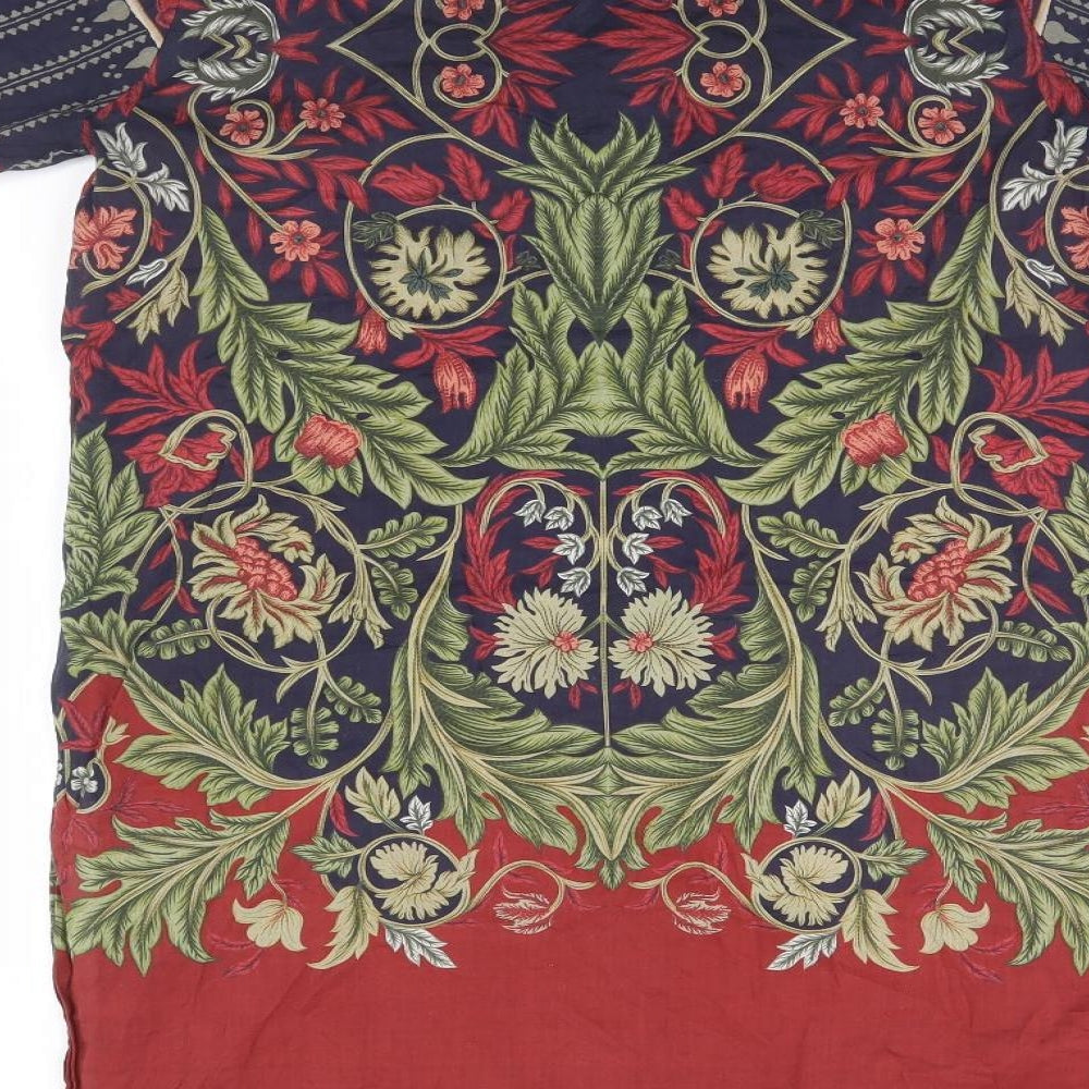 Outfitters Womens Multicoloured Floral Basic T-Shirt Size S