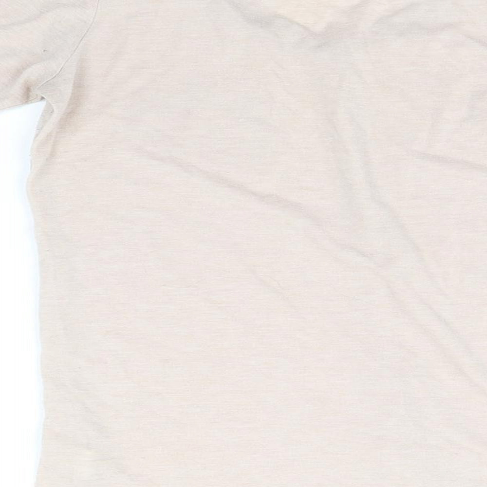 Atmosphere Womens Beige Basic T-Shirt Size 10