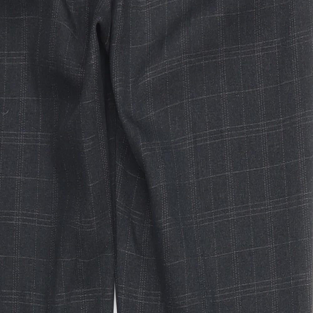 Atmosphere Womens Grey Plaid Trousers Size 8 L30 in