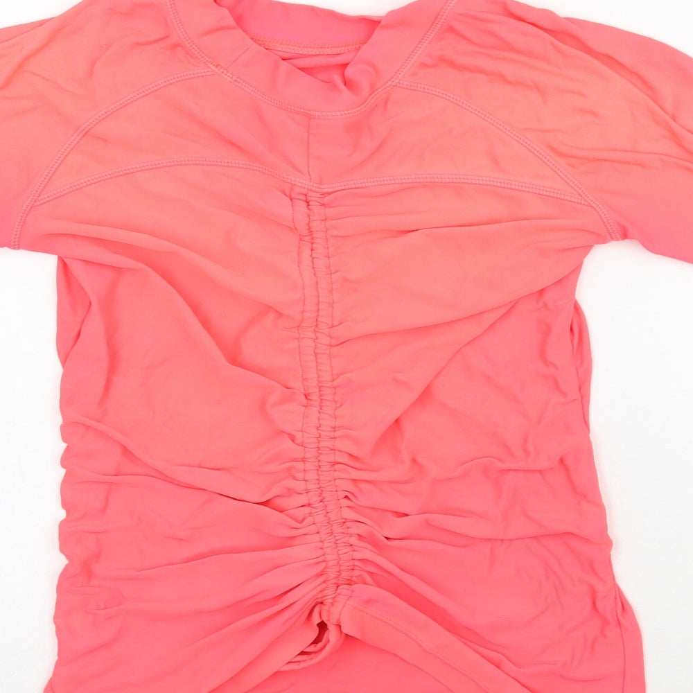 Firefly Womens Pink Basic T-Shirt Size 8 - Bright Coral Colour