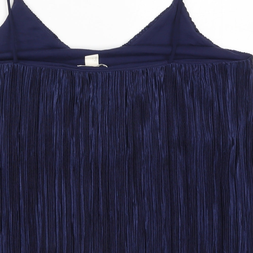 H&M Womens Blue Basic Tank Size L