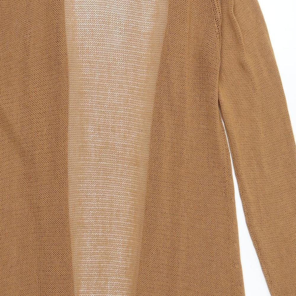 Micha Lounge Womens Brown Knit Cardigan Jumper Size S