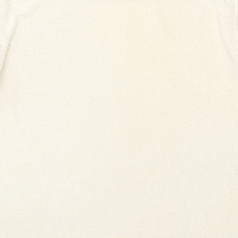 Damart Womens Beige Basic T-Shirt Size 16
