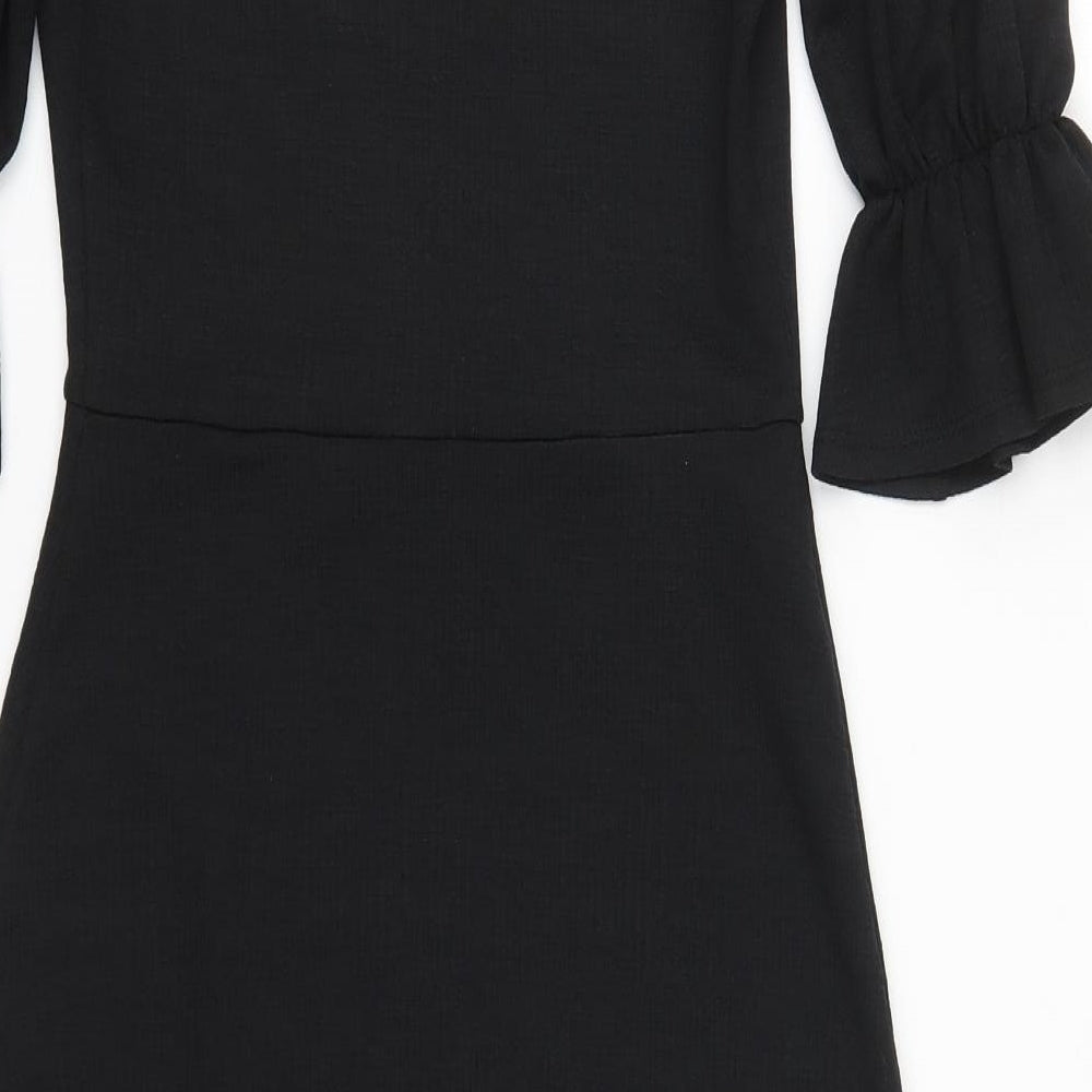 River Island Womens Black A-Line Size 6
