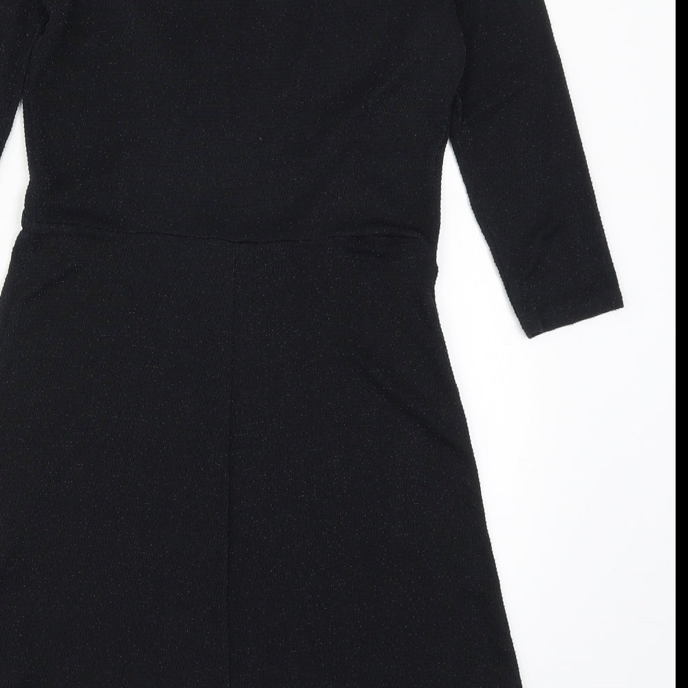 New Look Womens Black A-Line Size 8