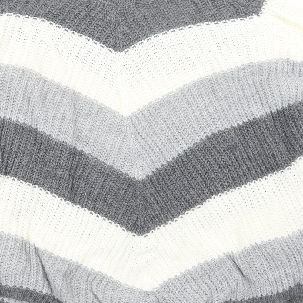Cameo Rose Womens Grey Knit Pullover Jumper Size S