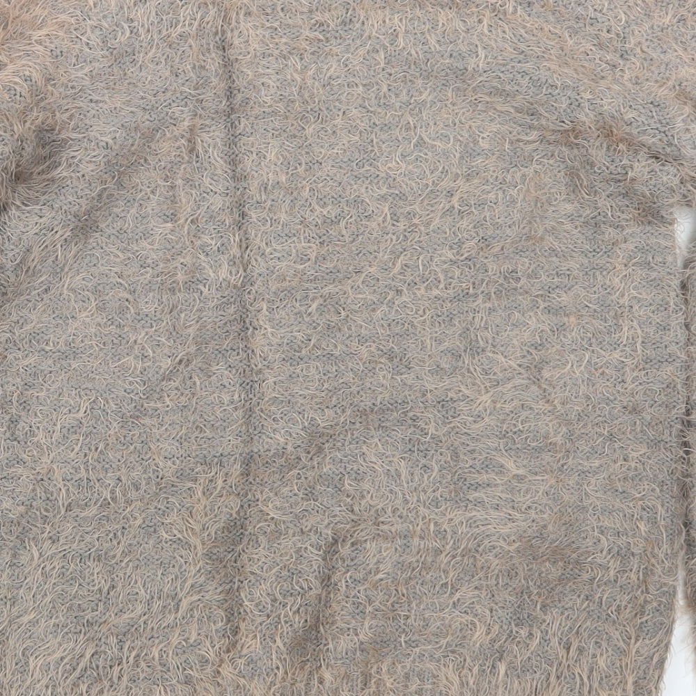 Select Womens Grey Knit Pullover Jumper Size 14