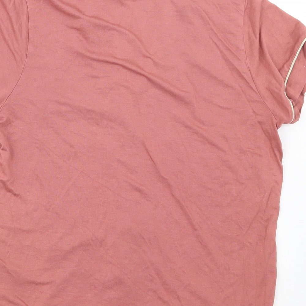 Very Womens Pink Geometric Top Pyjama Top Size 12