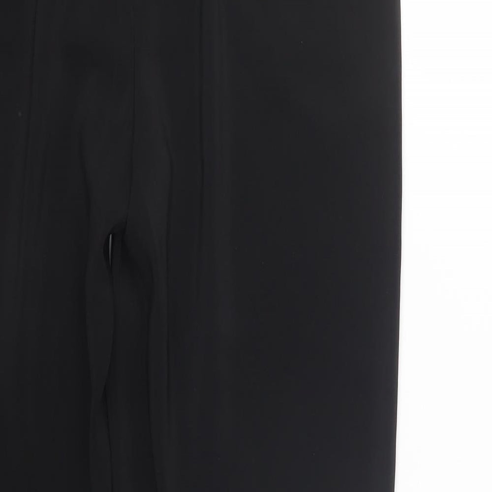 Papaya Womens Black Trousers Size 10 L24.5 in