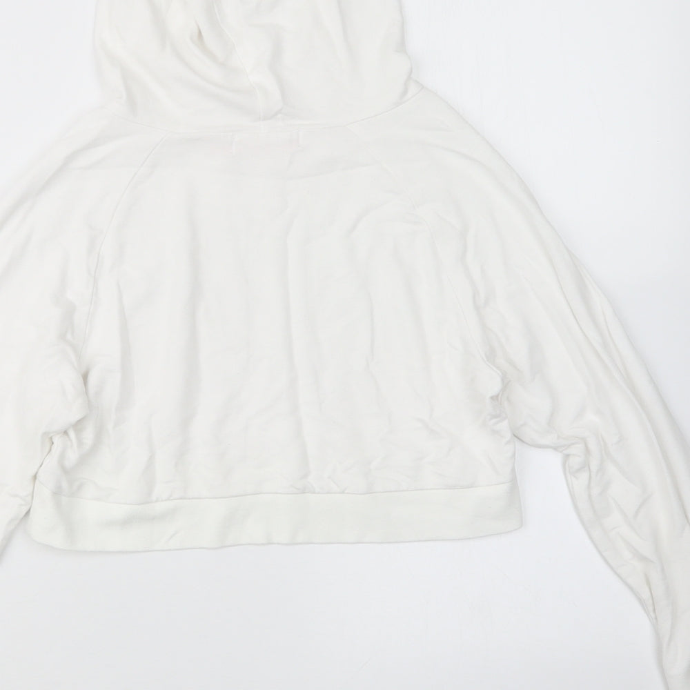 Pineapple Girls White Pullover Hoodie Size 11-12 Years - Cropped
