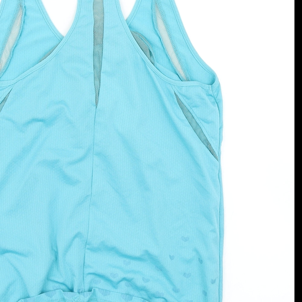 Pure Simple Womens Blue Basic Tank Size 8