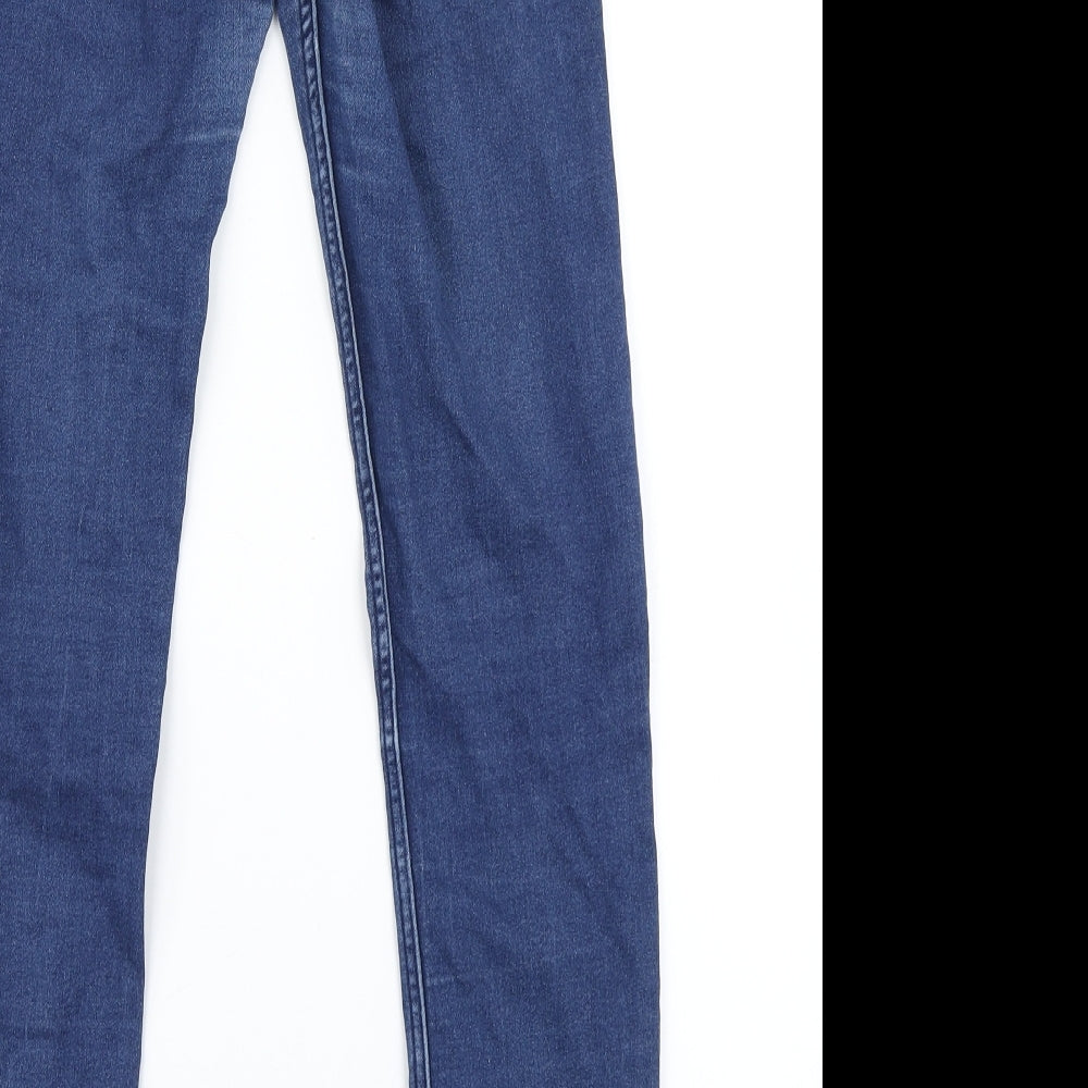 H&M Womens Blue Denim Jegging Jeans Size 6 L28 in