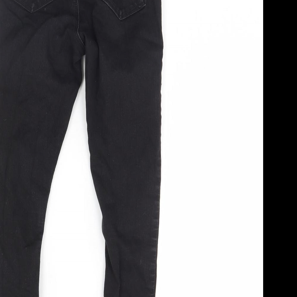 Topshop Womens Black Denim Skinny Jeans Size 28 L26 in