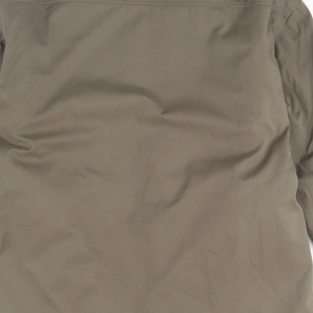 aldon Mens Green Rain Coat Coat Size M
