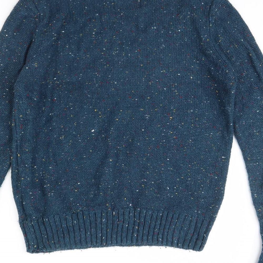 Easy Mens Blue Pullover Jumper Size L