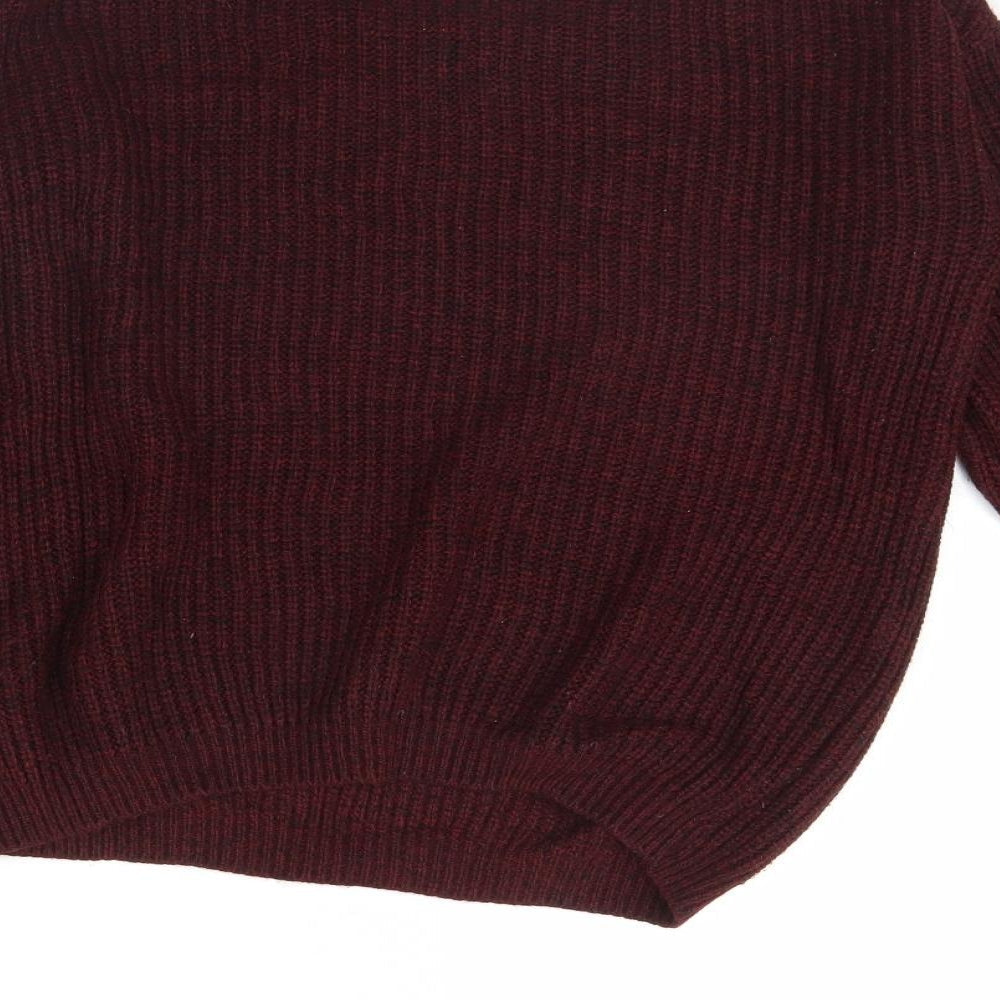 Missguided Womens Red Pullover Jumper Size S