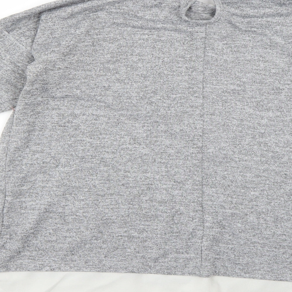Atmosphere Womens Grey Basic Blouse Size 12