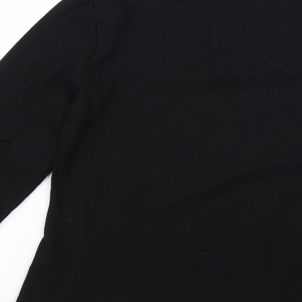 NEXT Womens Black Basic T-Shirt Size 16