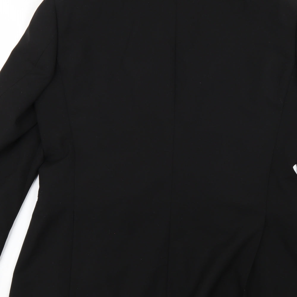 Preworn Mens Black Jacket Suit Jacket Size 40