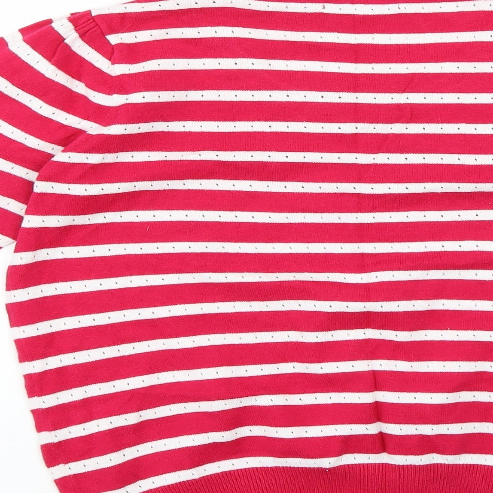 redherring Womens Multicoloured Striped Pullover Jumper Size 12