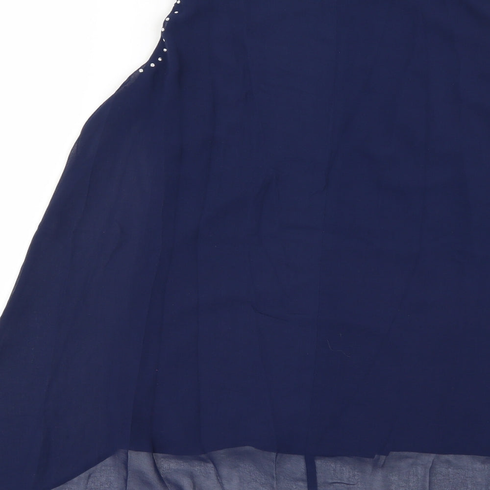 Wallis Womens Blue Basic Blouse Size M