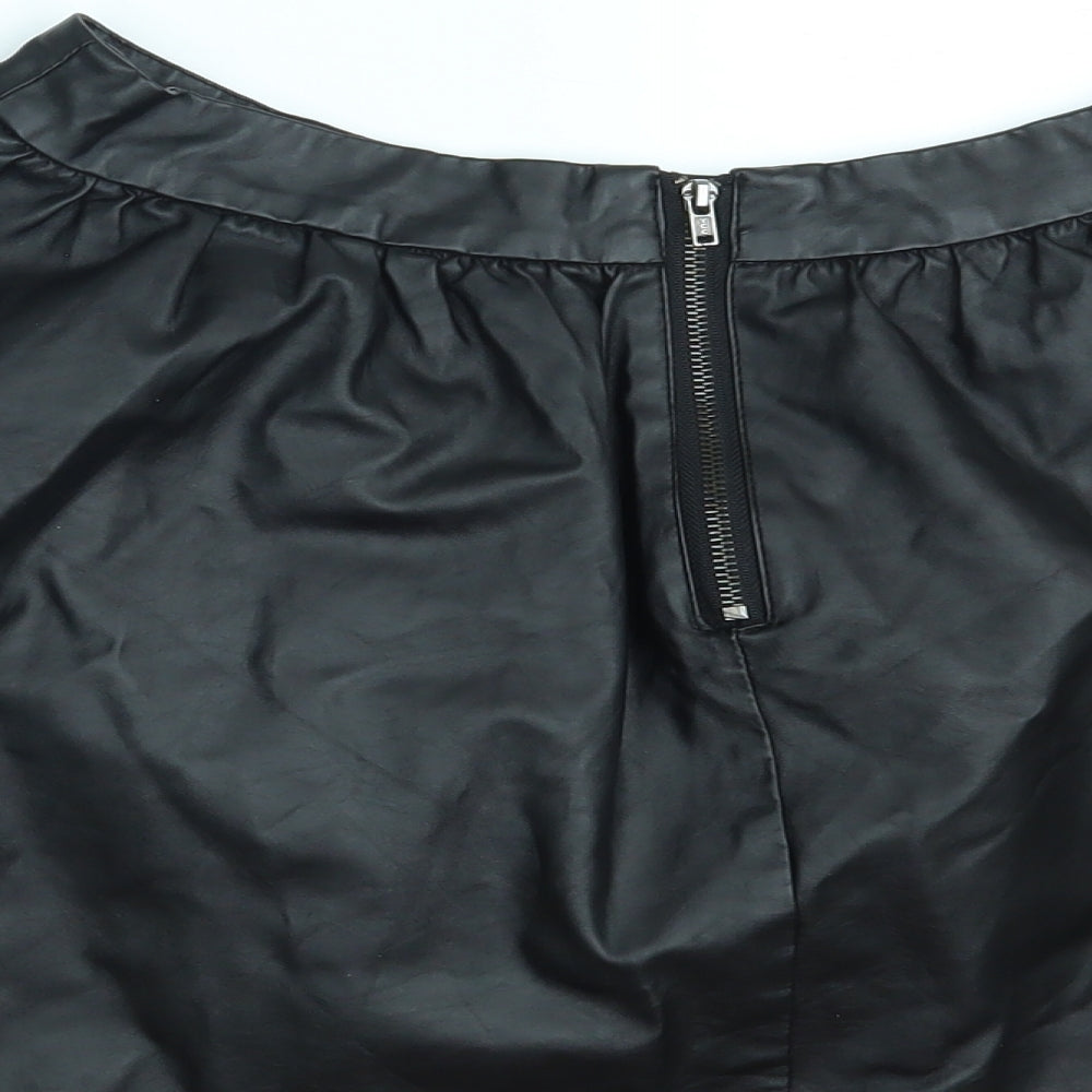 Topshop Womens Black A-Line Skirt Size 4 - Cropped