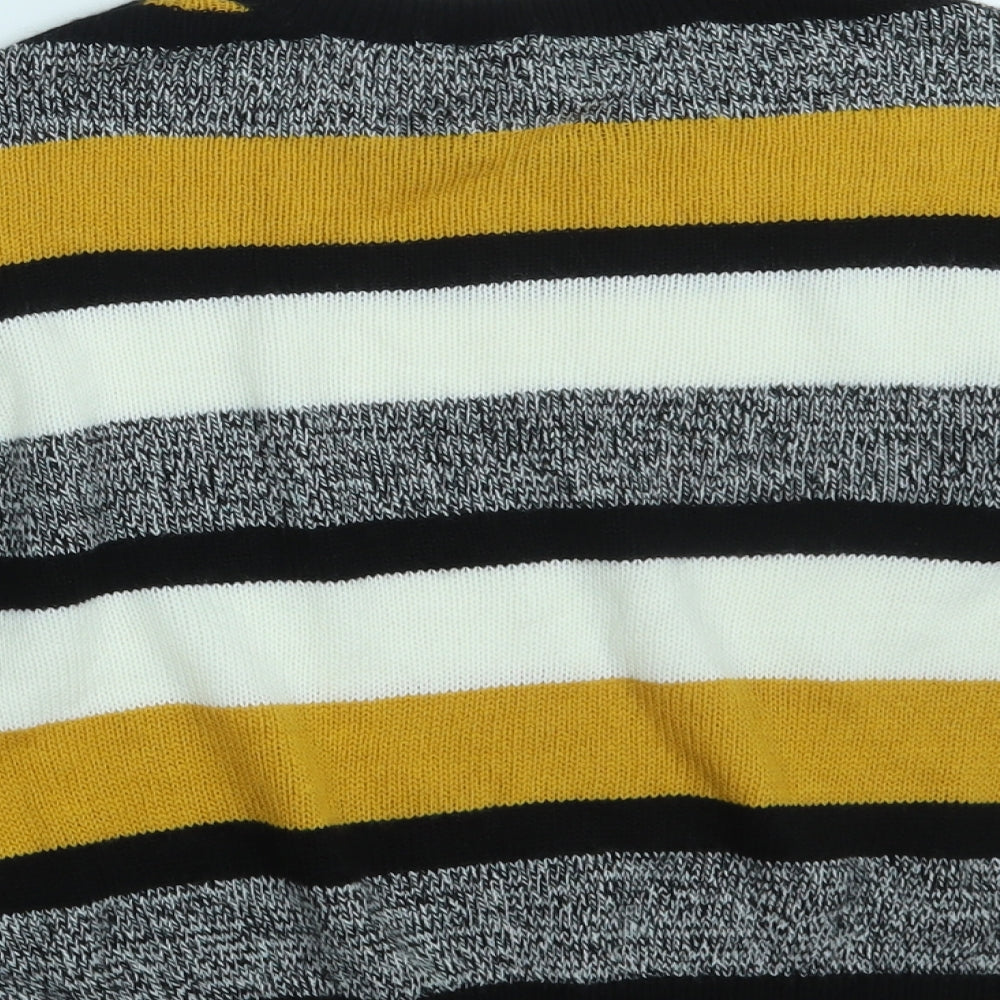 H&M Womens Multicoloured Striped Knit Pullover Jumper Size S