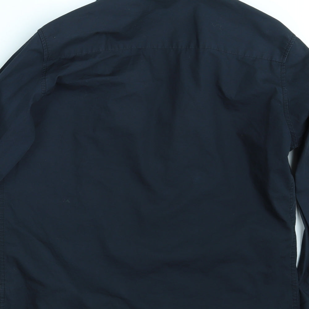 NEXT Mens Blue Button-Up Size M