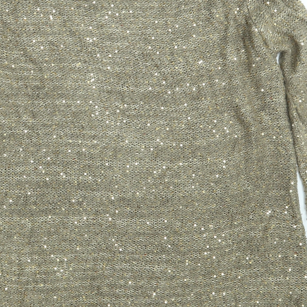Atmosphere Womens Beige Knit Pullover Jumper Size 14