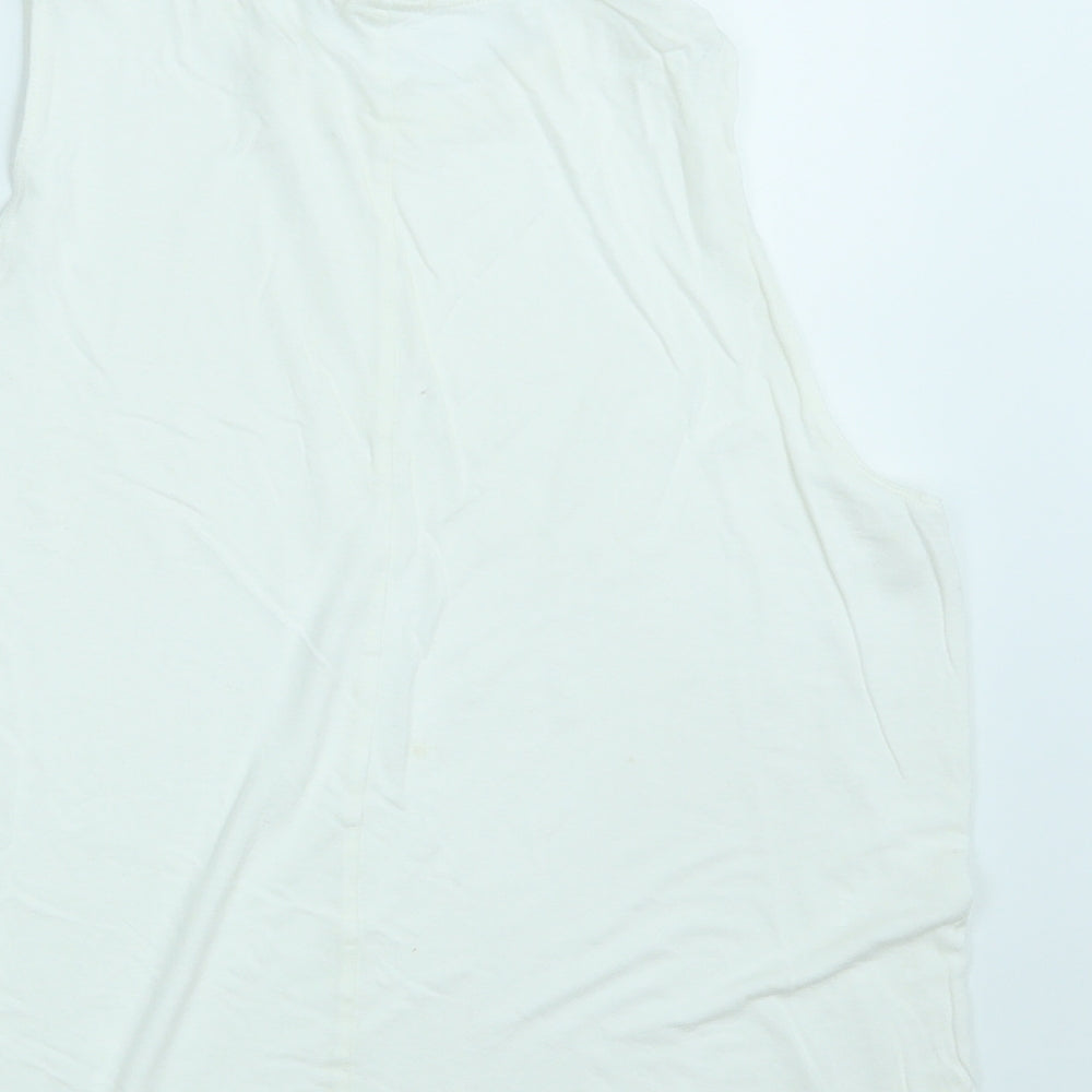 H&M Womens White Basic Tank Size M