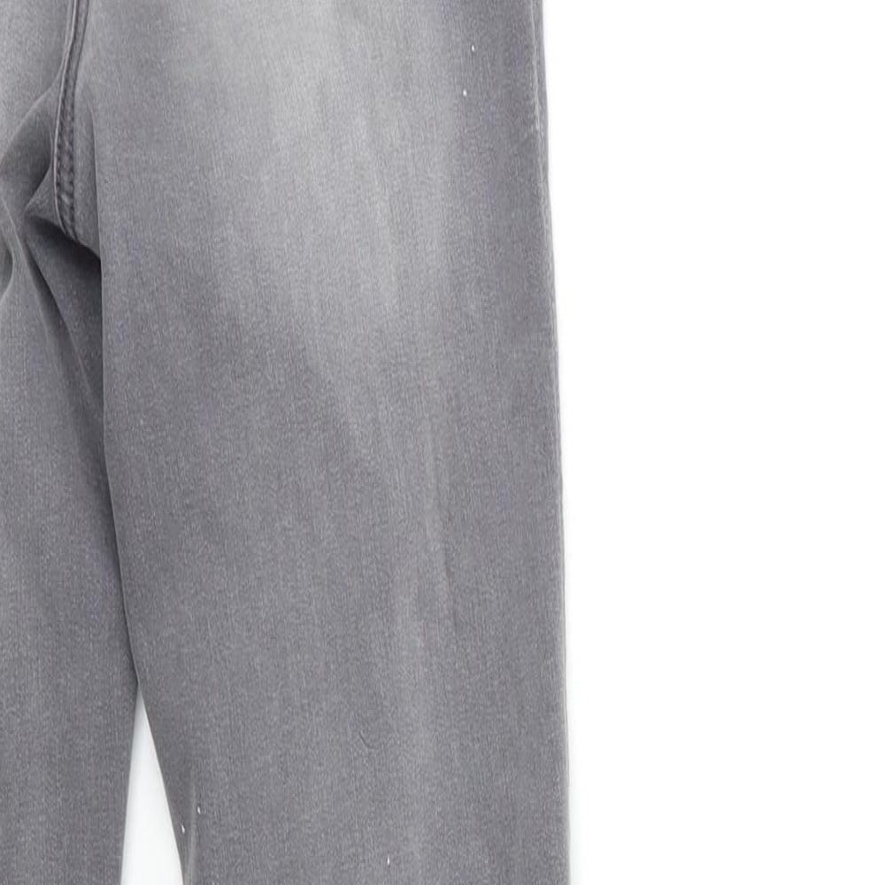Papaya Womens Grey Denim Skinny Jeans Size 8 L30 in