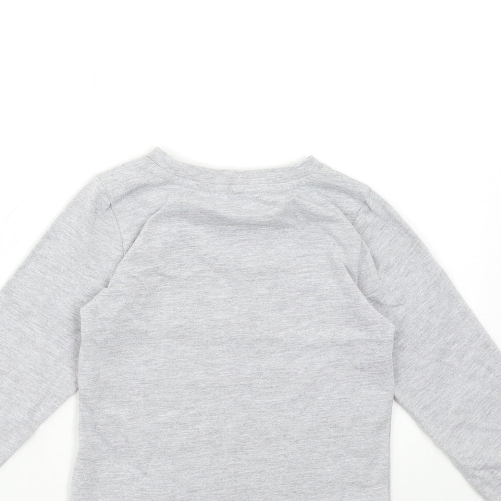 Primark Boys Grey Basic T-Shirt Size 4-5 Years