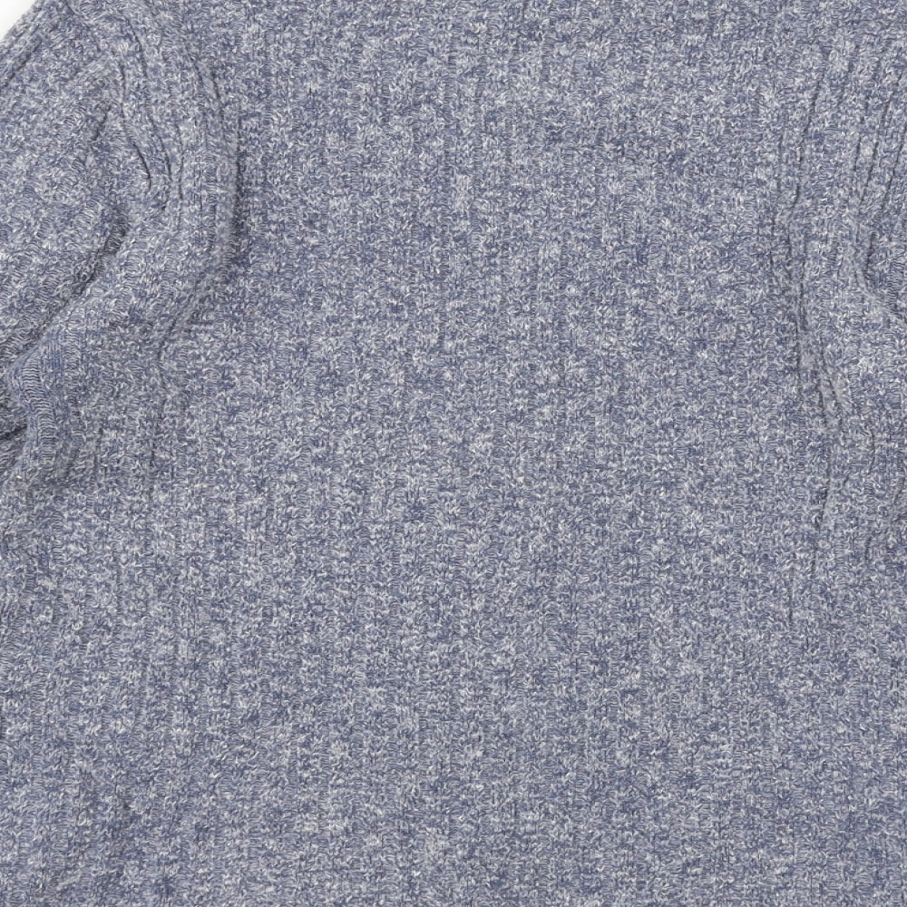 Pilot Womens Blue Knit Pullover Jumper Size 14