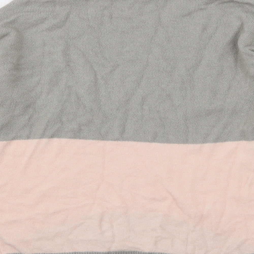 Nutmeg Womens Grey Knit Pullover Jumper Size 14