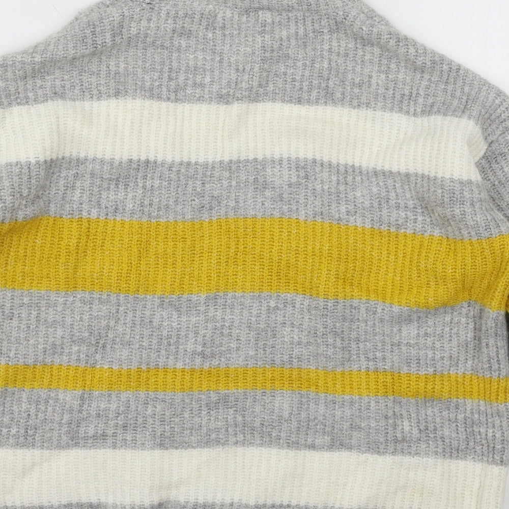 Matalan Womens Multicoloured Striped Knit Pullover Jumper Size M