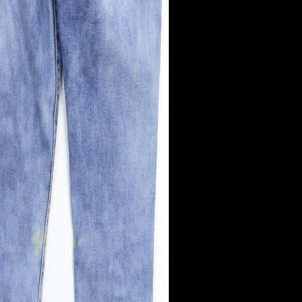 Preworn Womens Blue Denim Skinny Jeans Size M L26 in