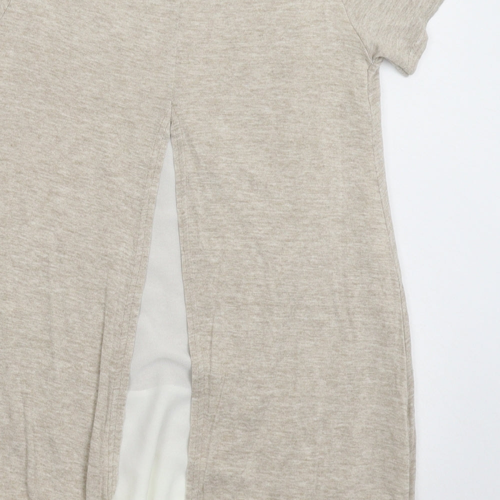 Quiz Womens Grey Basic T-Shirt Size 8